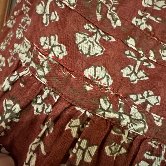 Doen red prem block print dress - Picture 9 of 9